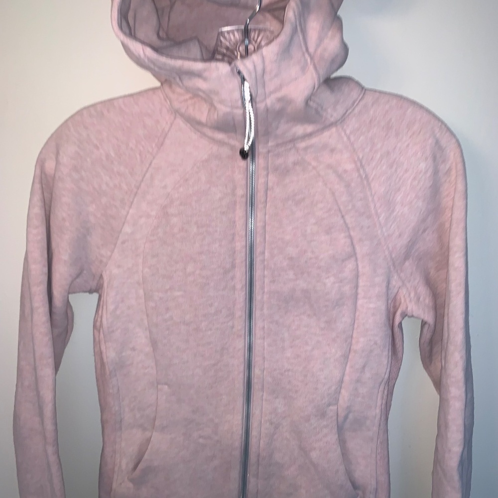 Lululemon Scuba Hoodie Light Cotton Fleece Heathered Space Dyed Vintage Mauve 2 - Picture 10 of 14